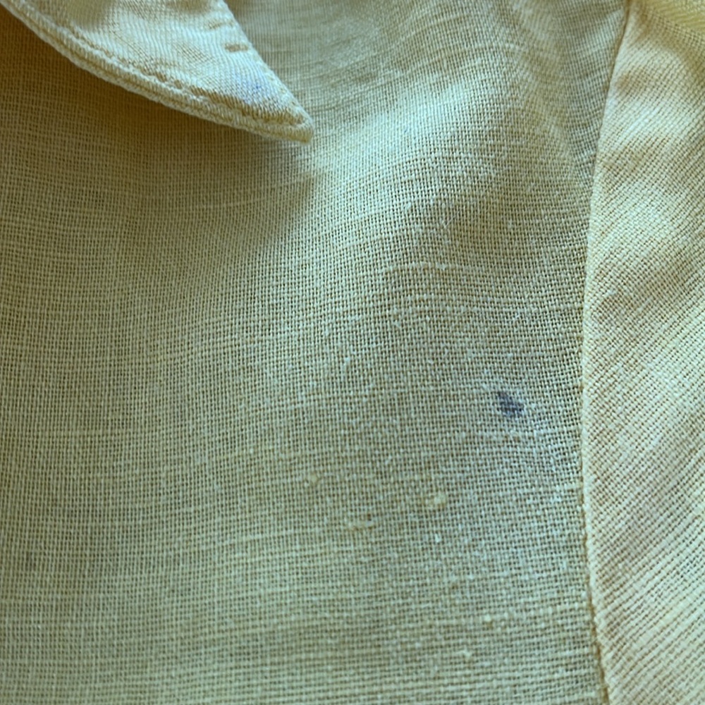 Zara Bright Yellow Ruffle Hem Babydoll Dress Size Medium - Picture 9 of 13